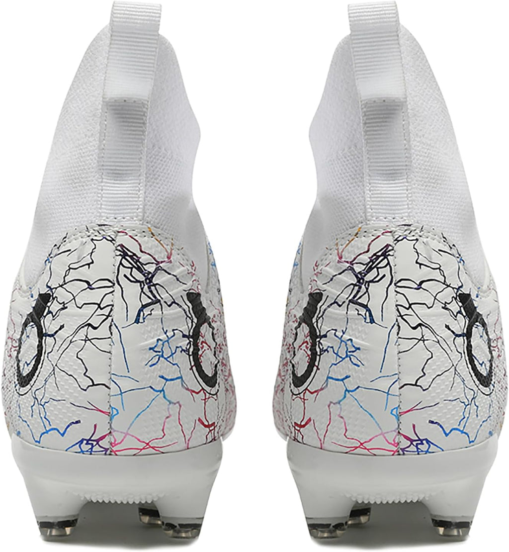 Men's Soccer Shoes High-Top Soccer Cleats Outdoor Breathable Athletic Professional Spikes Youth Boys Football Shoes Unisex