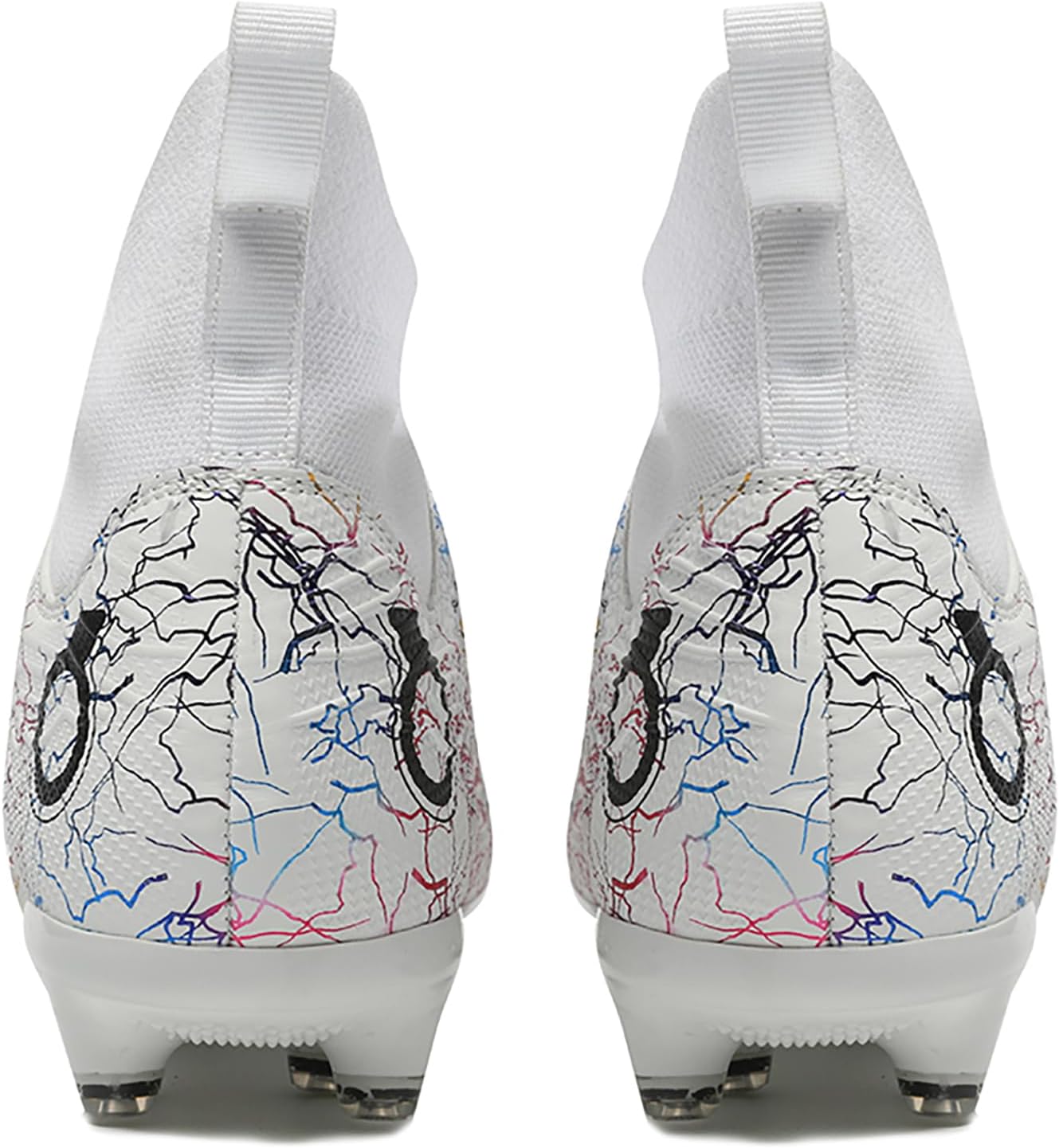 Men's Soccer Shoes High-Top Soccer Cleats Outdoor Breathable Athletic Professional Spikes Youth Boys Football Shoes Unisex
