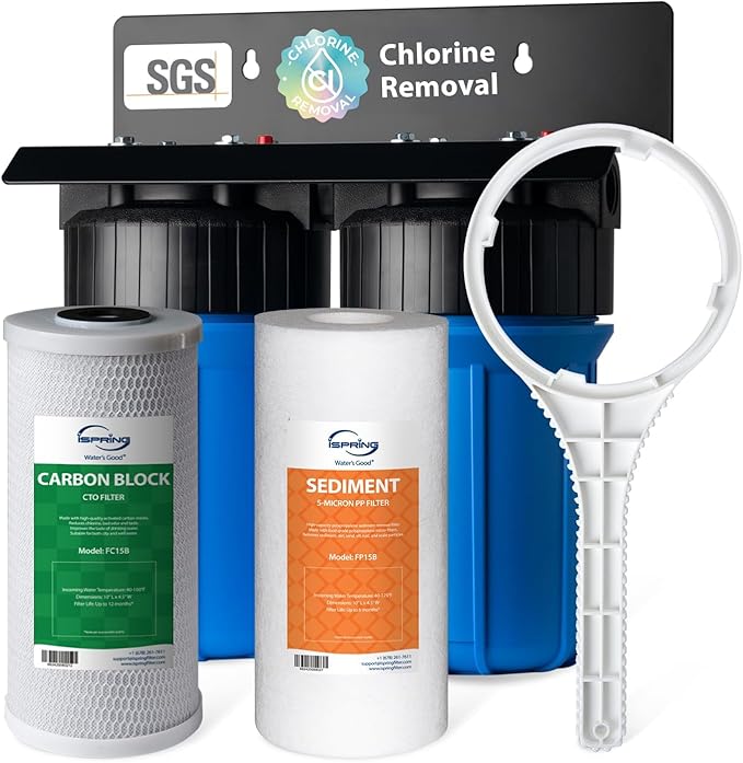 iSpring WGB21B 2-Stage Whole House Water Filtration System, by iSpring
