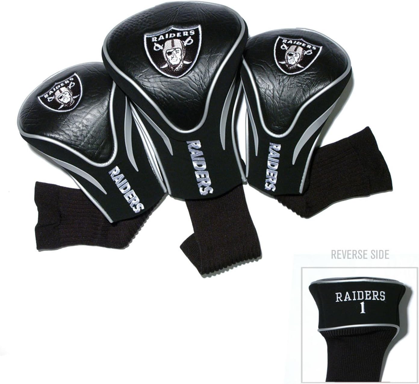 Team Golf NFL Numbered 1, 3, & X, Fits Oversized Drivers, Utility, Rescue & Fairway Clubs, Velour Lined for Extra Club Protection
