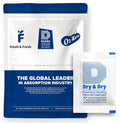 Dry & Dry 5 Gram [100 Packets] Silica Gel Packets Silica Gel Desiccants, Silica Gel Packs - Rechargeable (Food Safe) Silica Gel Packets, Silica Packets