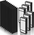 6 Pack Replacement Filter H + 9 Pack Carbon Pre-Filter B Compatible with Honeywell HPA050 HPA150 HPA060 HPA160 HHT055 HHT155 mPurifier, Part# HRF-H1 H2 B1