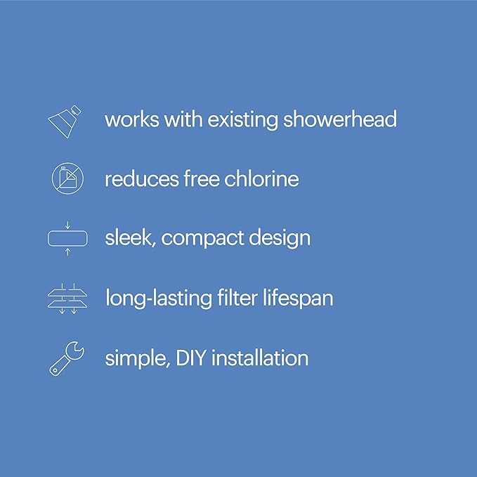Brondell Shower Filter VivaSpring, Compact Brushed Nickel – High Output, 100% High-Purity KDF Filtration, With FF-30 Filter Cartridge, Filtered Shower Water for Healthier Skin & Hair