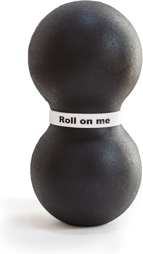 Infinity Roller, Peanut Foam Roller, Large 8-Inch Double Massage Ball Exercise Roller (Black - Firm)-FlexoryFit