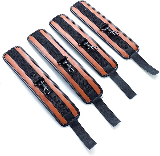 6pcs Black PU Adjustable Straps Sports Training Fitness Gear Home Yoga Set-FlexoryFit