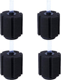 AQUANEAT Aquarium Sponge Filter Breeding Fry Betta Shrimp Nano Fish Tank 4pcs (Large up to 60Gal)