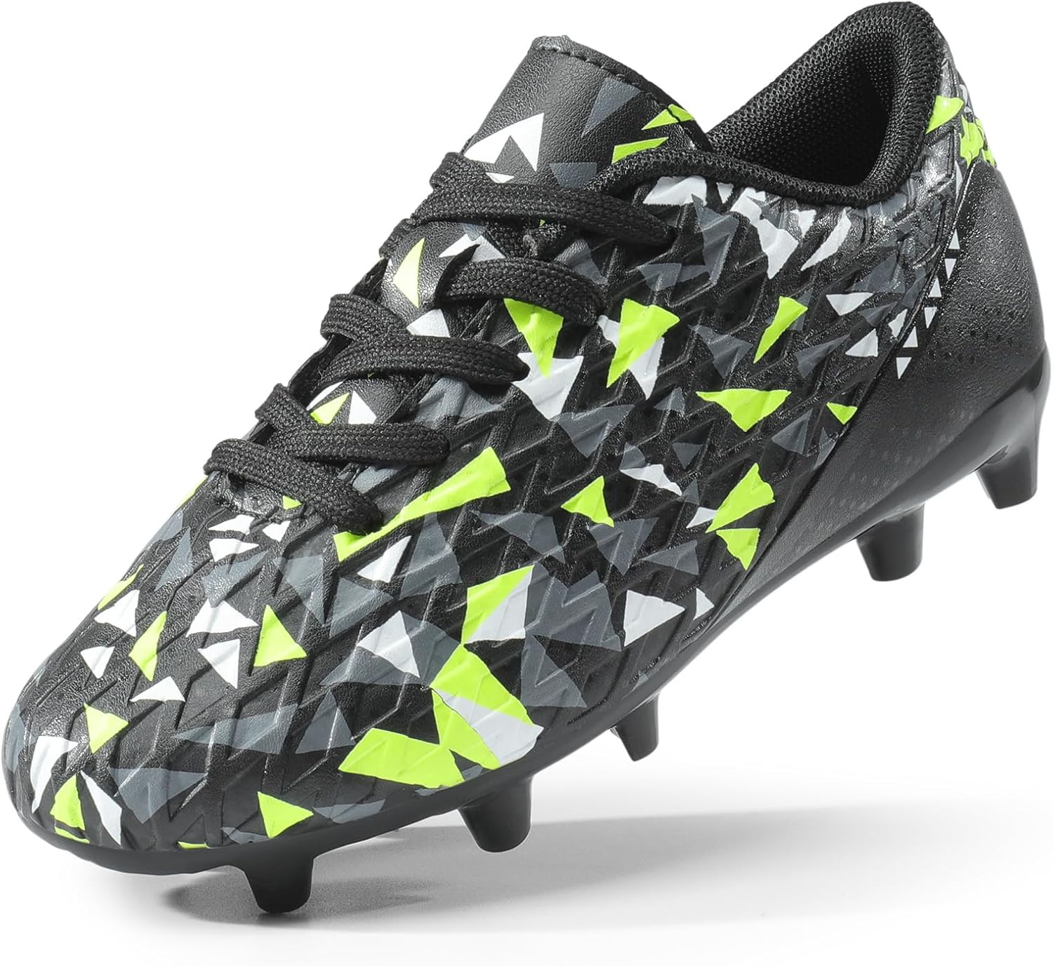 DREAM PAIRS Boys Girls Soccer Cleats Youth Firm Groud Athletic Outdoor Trainning Football Shoes for Little/Big Kid