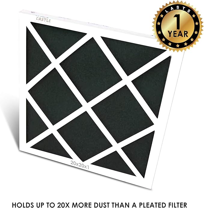 Castle Filters, One-Year HVAC Furnace Filter, MERV 6, 20" x 24” x 1”