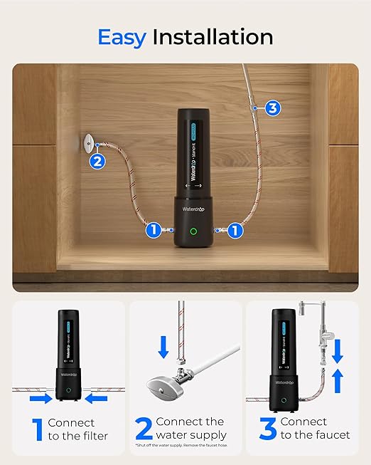 Waterdrop UL12A Under Sink Water Filter, Upgraded - Image 6