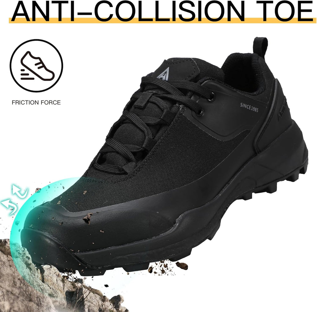 HUMTTO Men's All-Terrain Waterproof Hiking Shoes Lightweight Breathable Trekking Anti Slip Outdoor Trails Shoes