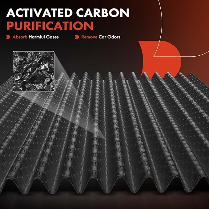 A-Premium 2-PC Cabin Air Filter w/Activated Carbon Compatible with Chevy, GMC, Cadillac & Buick - Camaro, Colorado, Equinox, Impala, Malibu, Silverado, Traverse, Sierra, Yukon, Escalade, ATS, Enclave