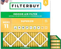 Filterbuy 11.25x11.25x1 Air Filter MERV 11 Superior Pet & Allergy Defense by Filterbuy
