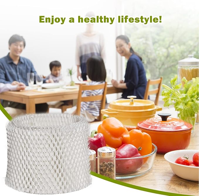 HIFROM 4Pack Replacement Humidifier Wick Filters Compatible with Kaz & Vicks 3020 V3100 V3500 V3600 V3800 V3900 Honeywell HCM-300T HCM-350 Humidifier WF2 & PWF2