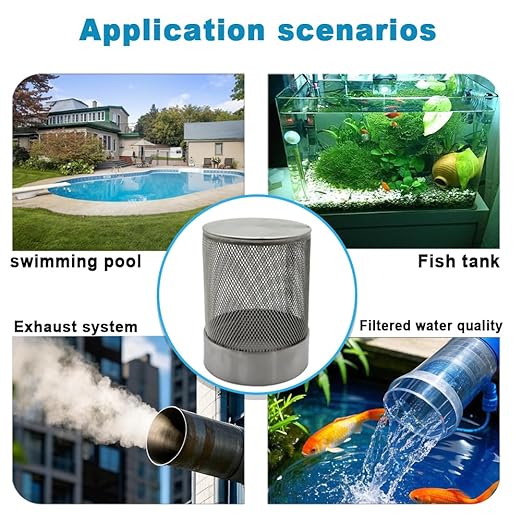2inch 304 Stainless Steel Filter Head with Internal Thread Diameter of 58mm Connected to DN50 2-inch Water Pipe Filter Used to Remove Debris and Reduce Solid Entry（1pcs）