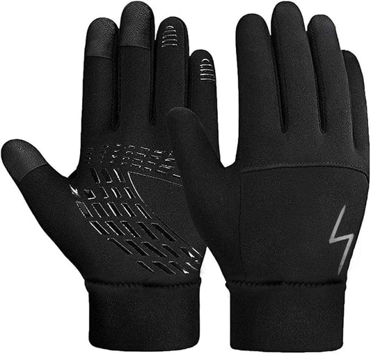 Kids Winter Gloves Back Water Repellent Touchscreen Warm Fleece Anti-slip for Boys Girls Teen 3-15 Years-FlexoryFit