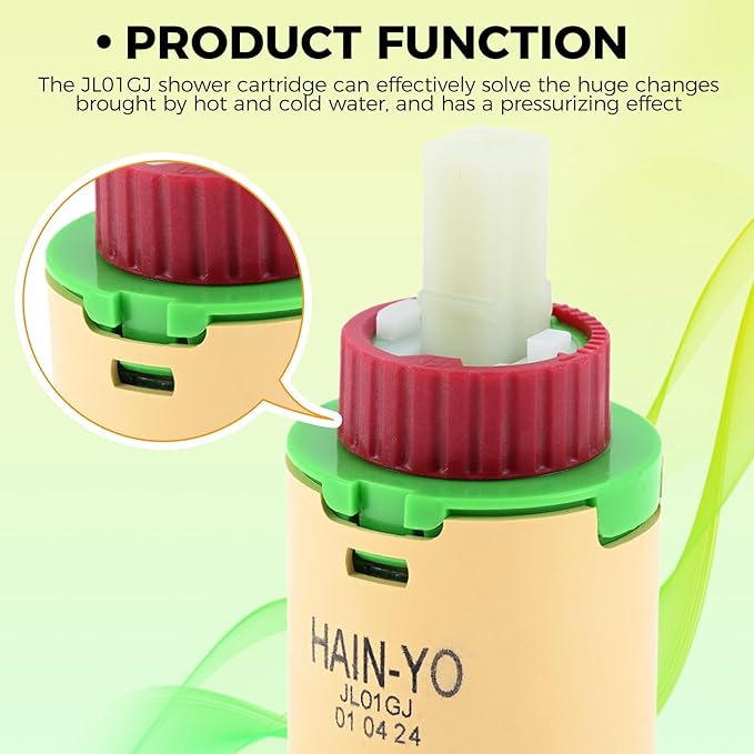 Mgoodoo HJ-40 (JL01GJ) Shower Cartridge Replacement Fit for 40mm Diameter Shower Cartridge Most Brands Shower and Tub Cartridge