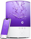 Esemoil Cool Mist Humidifiers for Bedroom Large Room, 2.5L Smart WiFi Baby Air Humidifier with Top-Fill & 28dB Quiet, 24H Ultrasonic Diffuser for Plants, 8 Color Light, Voice Control, Works with Alexa