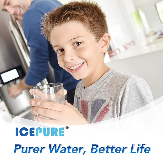 ICEPURE RWF6100A Compatible with Bosch Ultra Clarity Pro Refrigerator Water Filter BORPLFTR50, BORPLFTR55, 12033030, 11025825, 11032531, B36CT80SNS, B36CL80ENS, WFC100MF, WFS200MF, 1PACK