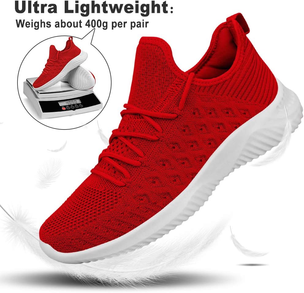 Feethit Mens Slip On Walking Shoes Lightweight Breathable Non Slip Running Shoes Comfortable Fashion Sneakers for Men