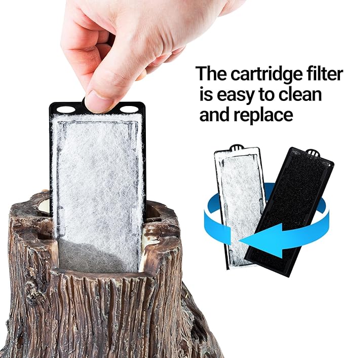 REPTI ZOO Turtle Tank Filter, 45GPH Aquarium Filter with Basking Platform Flow Adjustable Turtle Filter with Multi-Layer Filtration for Up to 10 Gallon