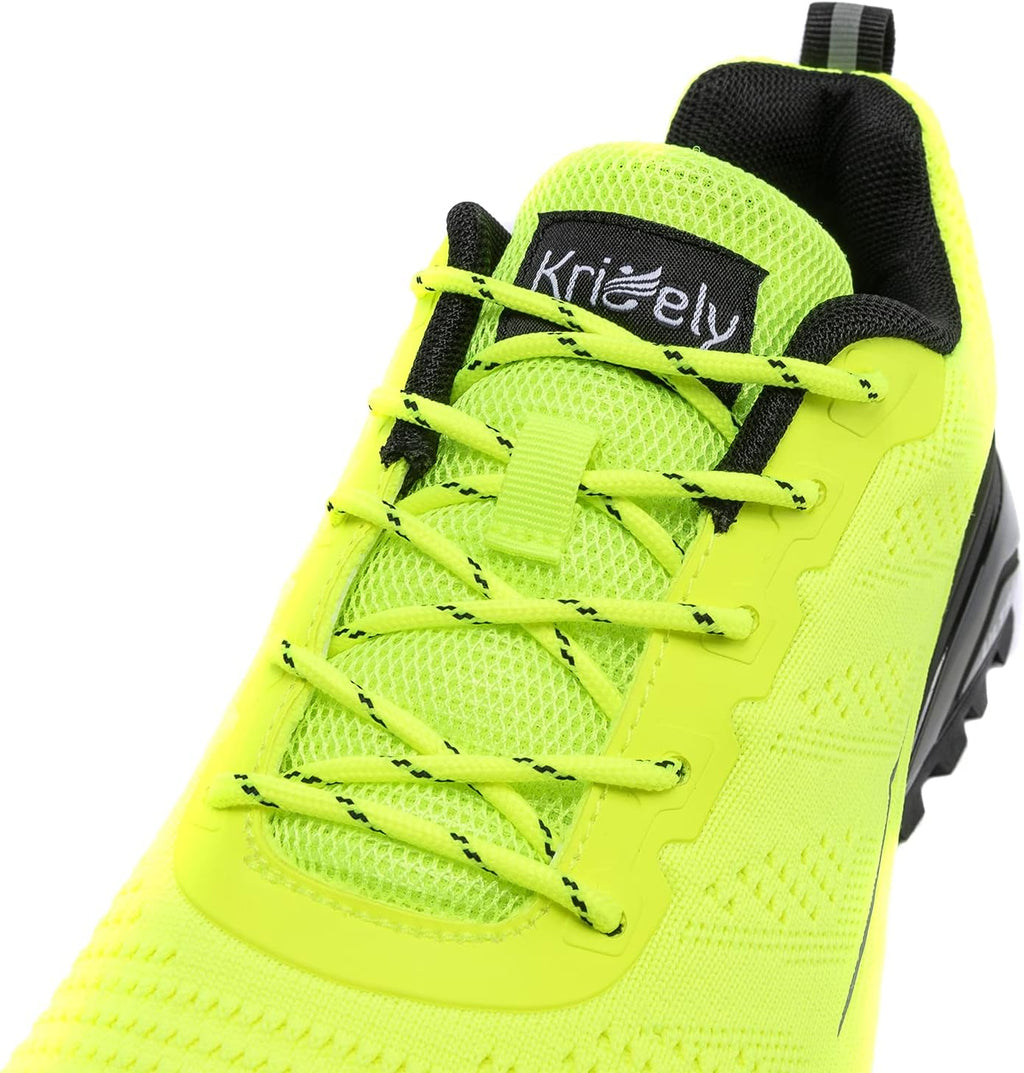 Kricely Men's Trail Running Shoes Fashion Walking Hiking Sneakers for Men Tennis Cross Training Shoe Outdoor Snearker Mens Casual Workout Footwear