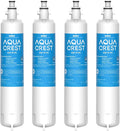 AQUA CREST Replacement for GE® RPWFE®, RPWF (with CHIP) Refrigerator Water Filter, Compatible with GYE22HMKES, GYS22GMNES, GYE22HBLTS, DFE28JSKSS, GFE28HMHES, GFE28GYNFS, 4 Filters