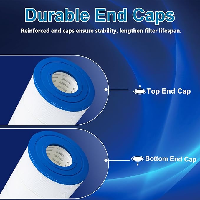 90 Sq. Ft. Pool Filter Compatible with Hayward C900, CX900RE, Pleatco PA90, Unicel C-8409, Filbur FC-1292, Sta-Rite PXC95, Ultral-B6, NSF Certified,L x OD: 17 3/8" x 8 15/16" 1 Pack