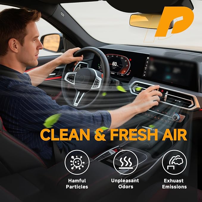 Cabin Air Filter Compatible with 2016-2025 Toyota Lexus CHR CX9 Camry Corolla Corolla Cross Crosstrek ES350 Highlander Prius RAV4 RX350 Sienna, w/Activated Carbon replaces CF12157 871390E040