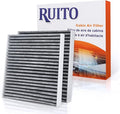 RUITO Cabin Air Filter, Compatible with Accord, Civic, Odyssey, Passport, CR-V, Pilot, Ridgeline, ILX, MDX, TSX, RDX, RLX, TLX, TSX, ZDX, CSX, TL, Replacement for CF10134, CP134