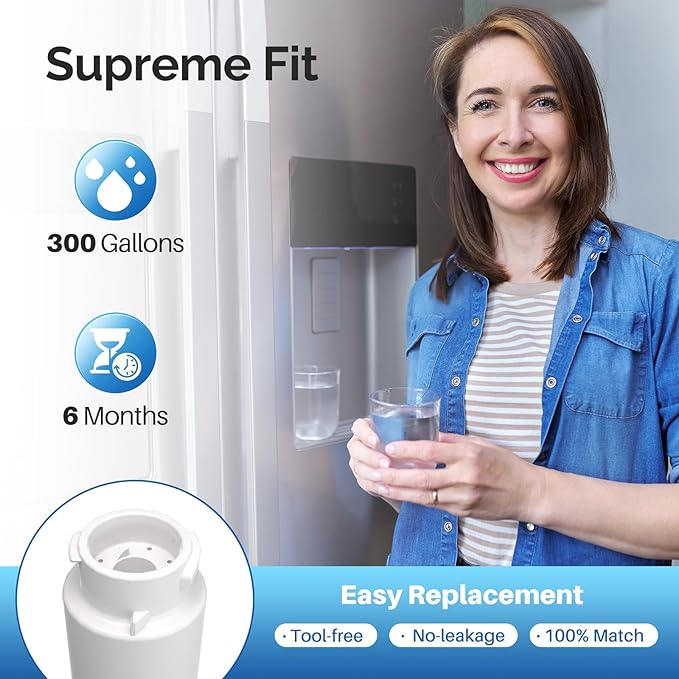 ICEPURE RWF5800A Refrigerator Water Filter Replacement for Frigidaire EPTWFU01, Pure Source Ultra II, Ultra 2, EPTWFUO1, EWF02, 4PACK