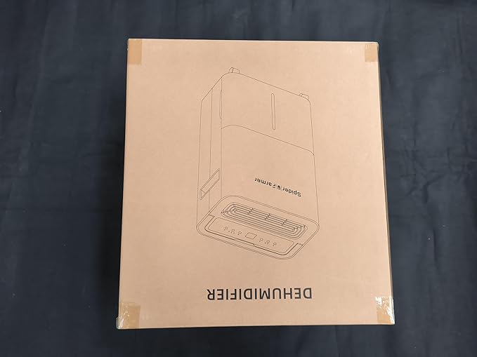 Spider Farmer Upgraded Dehumidifier with Drain Hose 2000 Sq.Ft.Dehumidifier with Smart Humidity Control Display, Air Duct, 24-Hour Timer, Provides Powerful Dehumidification for Grow Tent and Home