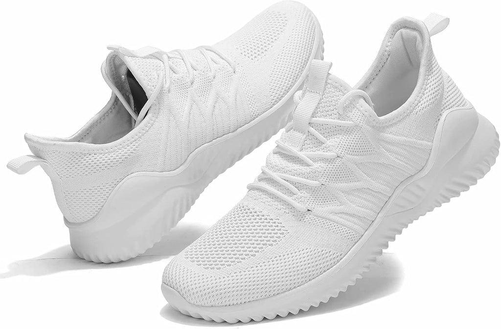 Mens Running Shoes Slip-on Walking Sneakers Lightweight Breathable Casual Soft Sole Trainers