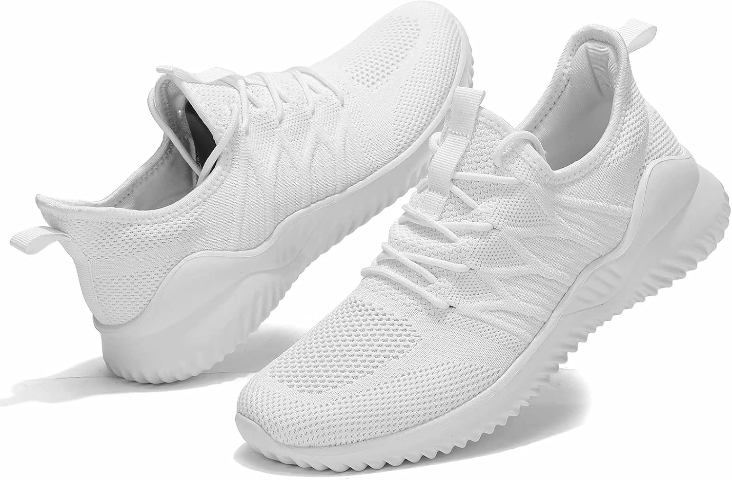Mens Running Shoes Slip-on Walking Sneakers Lightweight Breathable Casual Soft Sole Trainers