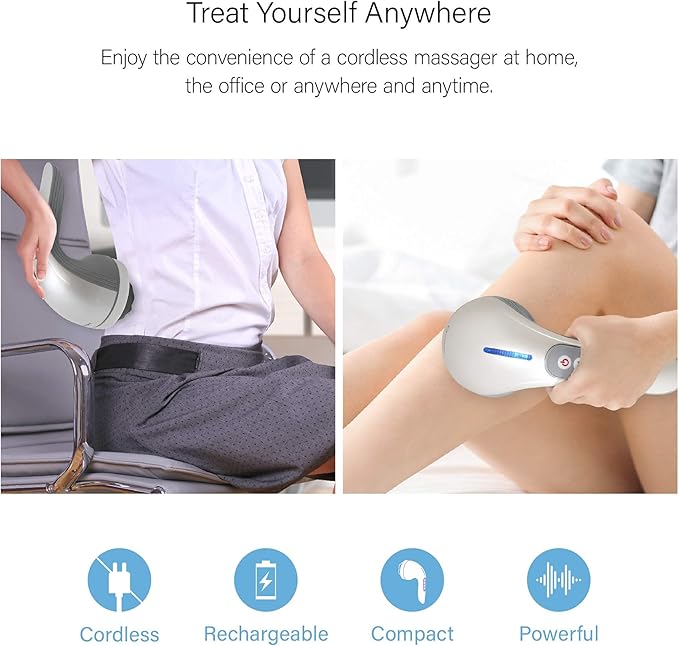 Daiwa Felicity Multipurpose Body Massager – Cordless Handheld Cellulite Remover Body Sculpting Machine - Electric Contouring Massage Tool for Butt Legs Belly Fat Stomach Celulitis Lymphatic Drainage-FlexoryFit