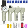 3/4" NPT Heavy Duty Industrial Grade 4 Stage Air Drying System, Auto Drain by MEANLINMEASURE