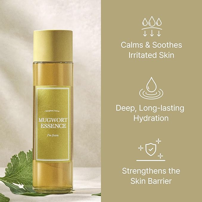 I'm From Mugwort Essence | Vegan Extract - Soothe Sensitive and Irritated Skin, Redness Relief, Refreshing, Korean Hydrating Toner | 5.4 Fl Oz, All Skin Types, PETA Approved-FlexoryFit