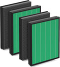 400/400S Replacement Filter for Coway AIRMEGA Max2 400 400S 400(G) 400S(G) Air Purifier, Max2 Green True HEPA and Active Carbon Filter Set, AP-2015-FP, 4PACK