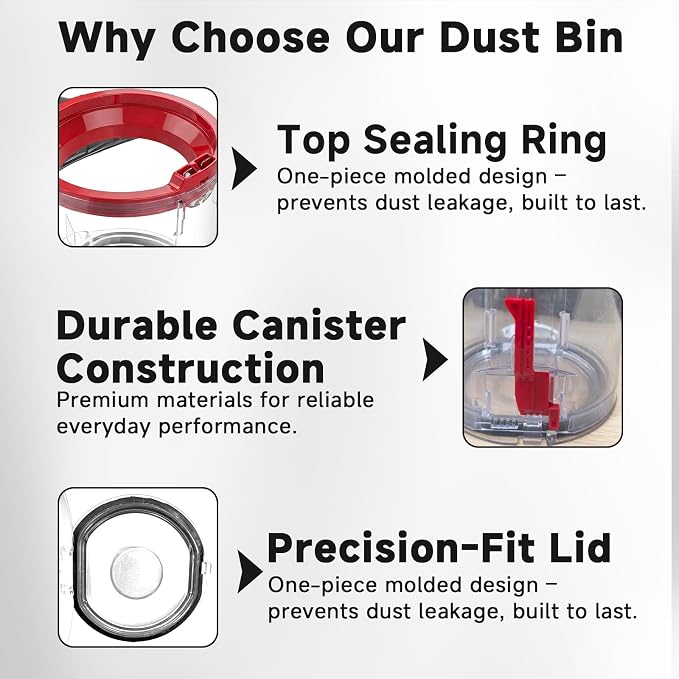 Lemige Upgraded V7 V8 Dust Bin Canister Replacement Parts - Image 8