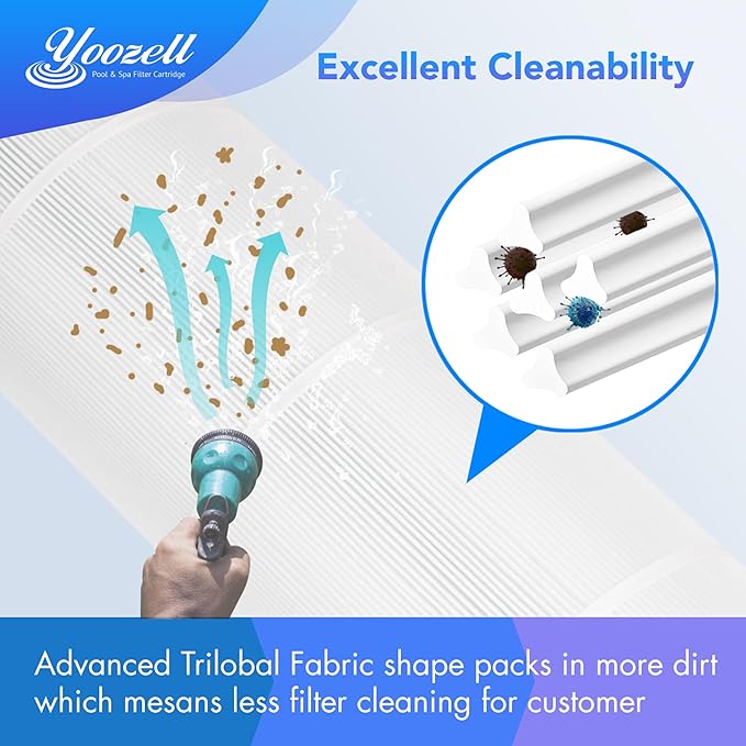PWK30-EC Spa Filter Cartridge Replaces for C-6430,FC-3915, CCP498, 13004, AK-5005, XLS-602, FC-3915M, Hot Springs 31489, Darlly 60307, 30 sq.ft Drop in Hot Tub Filter-4 Pack