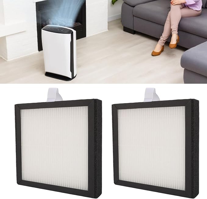 Jiawu Air Purifier Replacement Filter, 2 Pack Filter, Efficient Filtration Systems for Tenerg Sorbi DH02 Honat Air Purifier & Dehumidifier