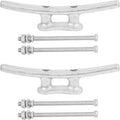 6/8/10/12/14 inch Dock Cleats With Bolts,Hot Dipped Galvanized Cast Iron Boat Cleats,Rope Cleat Boat Dock Cleats for Boat Docks,Decks,Piers for Tying up Boats,Marine Decor(1,2,4,5,6,8,10,12 Pack)