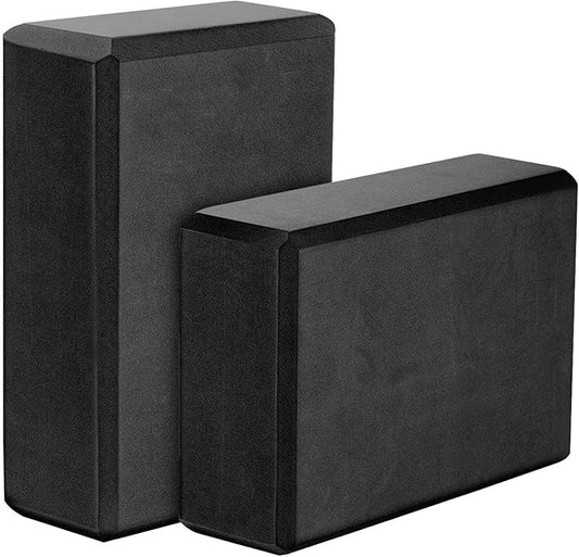 Gaiam Yoga Block - Supportive Latex-Free Eva Foam - Soft Non-Slip Surface with Beveled Edges for Yoga, Pilates, Meditation - Yoga Accessories for Stability, Balance, Deepen Stretches-FlexoryFit