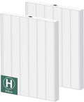 116130 Replacement Filter H Compatible with Winix 5500-2/ AM80 Air Purifi-ers, HEPA Filter for Dust Pollen Hair Pet Dander Smoke, 2 Pack(White)