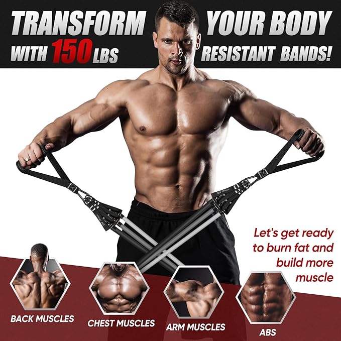 HPYGN Resistance Bands, Exercise Bands for Working Out, Workout Bands Men, Fitness Band with Handle, Door Anchor, Home Gym Equipment for Musle Training, Physical Therapy, Strength Training, Shape Body-FlexoryFit