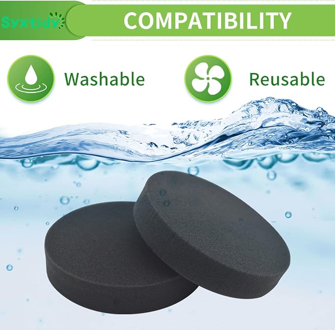 4 Pack Premotor Filter for Bissell Powerforce Helix Vacuum 2191, 2190,1700,1797 Foam Filters Replacement,Parts #1608225
