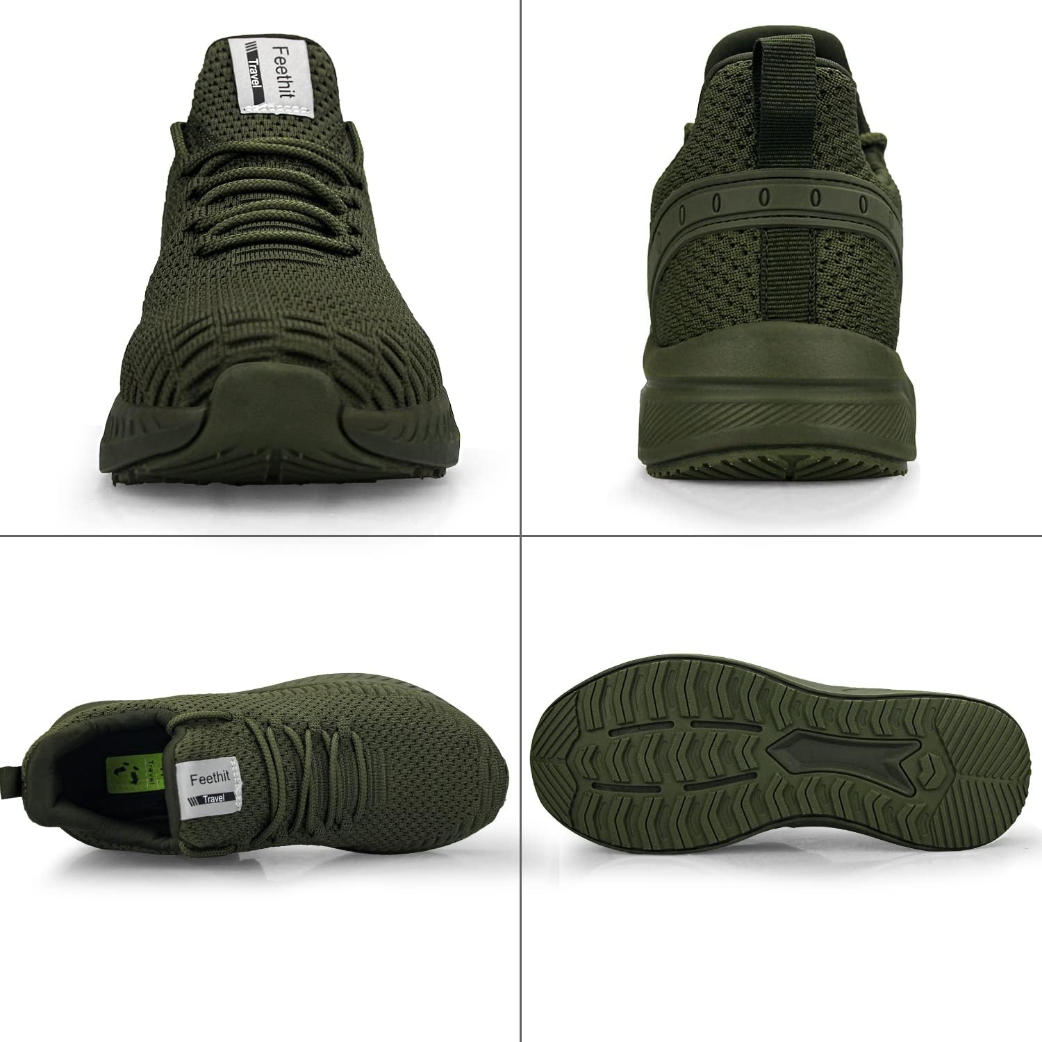 Feethit Mens Slip On Walking Shoes Blade Tennis Shoes Non Slip Running Shoes Lightweight Workout Shoes Breathable Mesh Fashion Sneakers