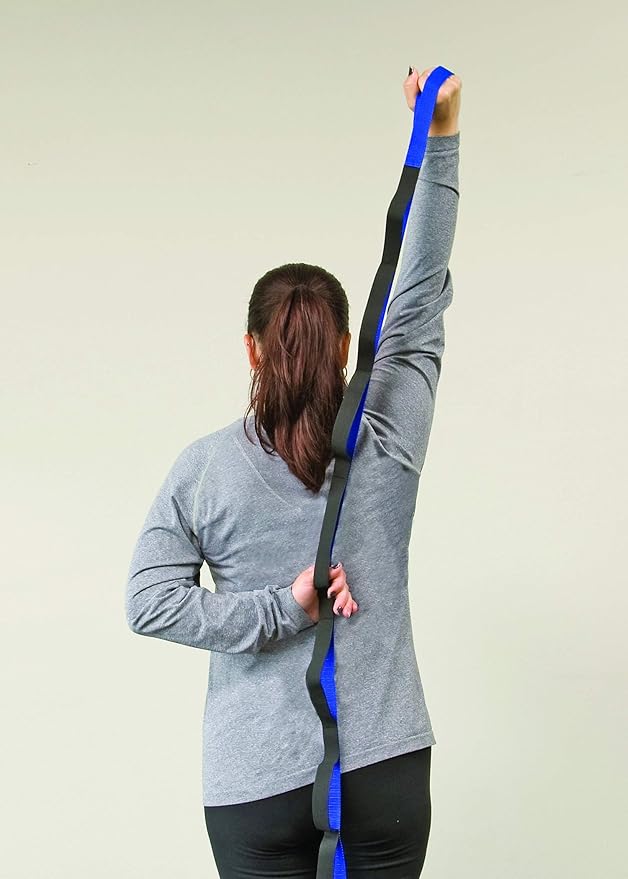 RangeMaster Stretch Strap with Exercise Guide│ Versatile Multi-Loop Strap Perfect for Yoga, Pilates, and Physical Therapy │ Portable │ Helps Improve Flexibility-FlexoryFit