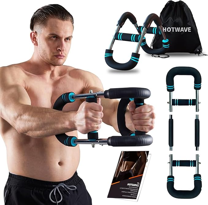 HOTWAVE Twister Arm Trainer, Chest Workout Equipment Exerciser for Men, Adjustable Arm and Chest Twister Trainer for Women - Portable Home Strength Training Fitness Equipment for Upper Body Muscle-FlexoryFit