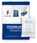 Dry & Dry 200 Gram [5 Packet] Premium Pure & Safe Silica Gel Packets, Desiccant Packs, Silica Gel - Rechargeable Fabric Silica Packets, Moisture Absorbers, Silica Gel Packs