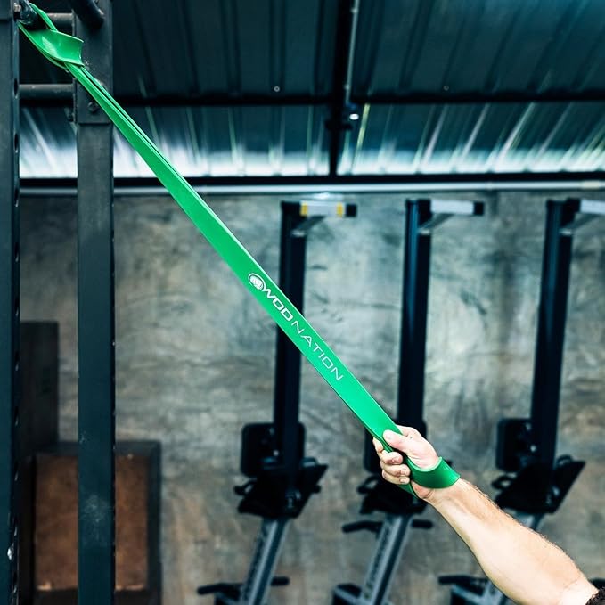 WOD Nation Pull Up Assistance Bands (10-175lbs Band) - Best for Pullup Assist, Chin Ups, Resistance Bands Exercise, Stretch, Mobility Work & Serious Fitness - 41 inch Straps-FlexoryFit